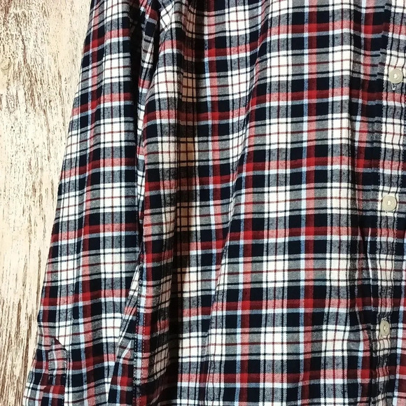 Tommy Hilfiger men's plaid flannel cotton/elastin classic fit button down medium - Picture 7 of 14